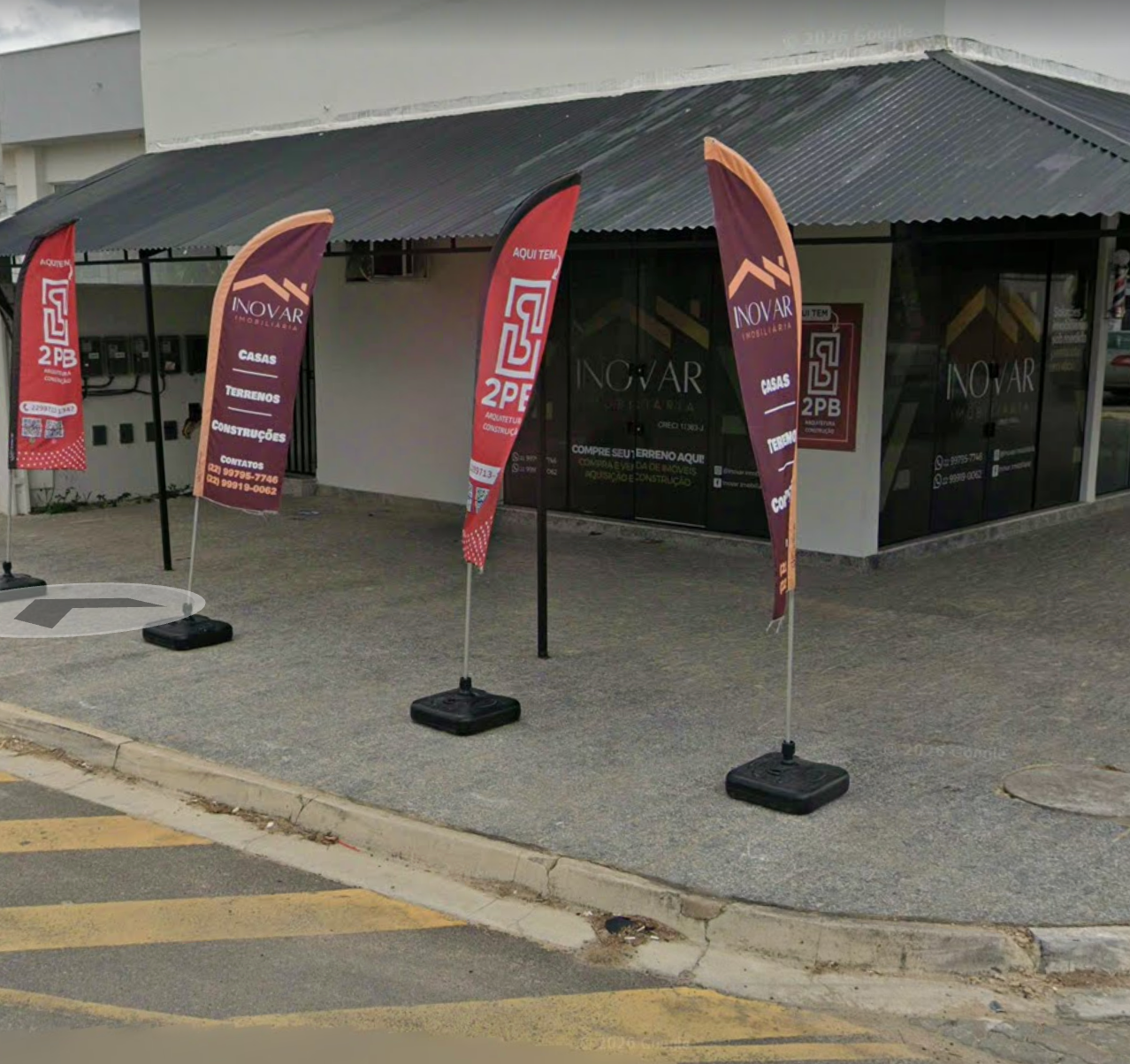 Fachada real da Inovar Imobiliária